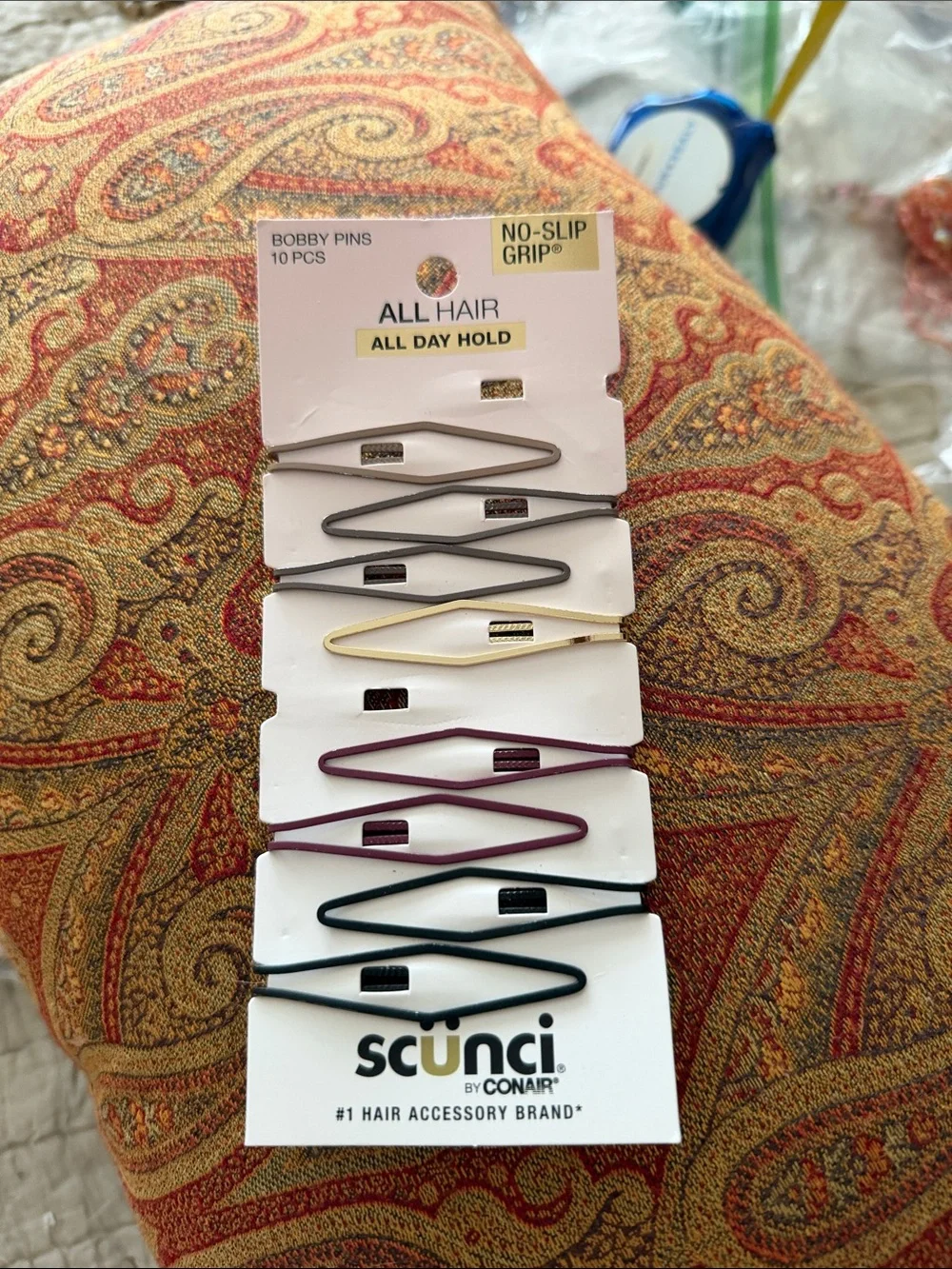 Hair all day long Bobby pins scunci eight of them new on card